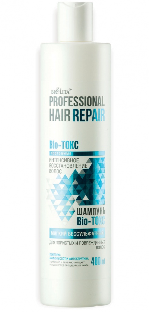 Шампунь Bio-Токс мягкий бессульфатный для пористых и повреж.волос,400 мл
