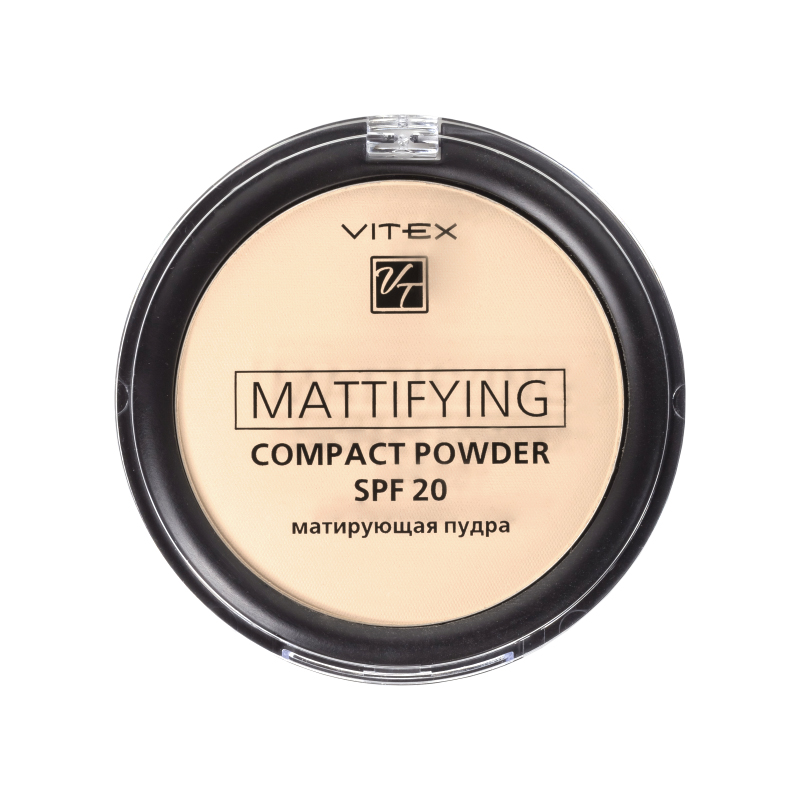 VITEX Матирующая компактная пудра для лица Mattifying compact powder SPF20, тон 02