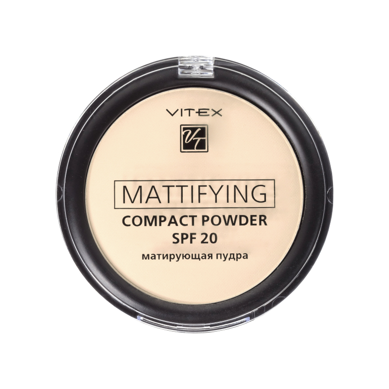 VITEX Матирующая компактная пудра для лица Mattifying compact powder SPF20, тон 01