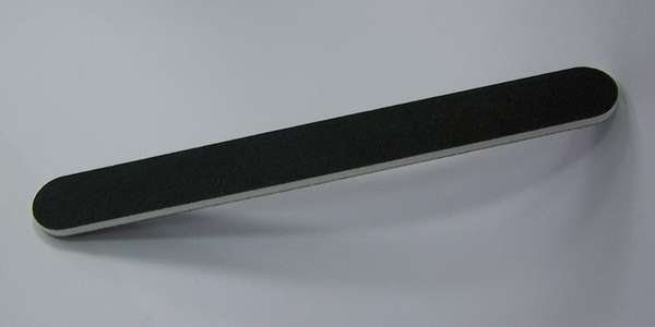 Пилочка двухст. для обработки искусств. и натур.ногтей(черная), абраз.180/180 грит, Польша;  